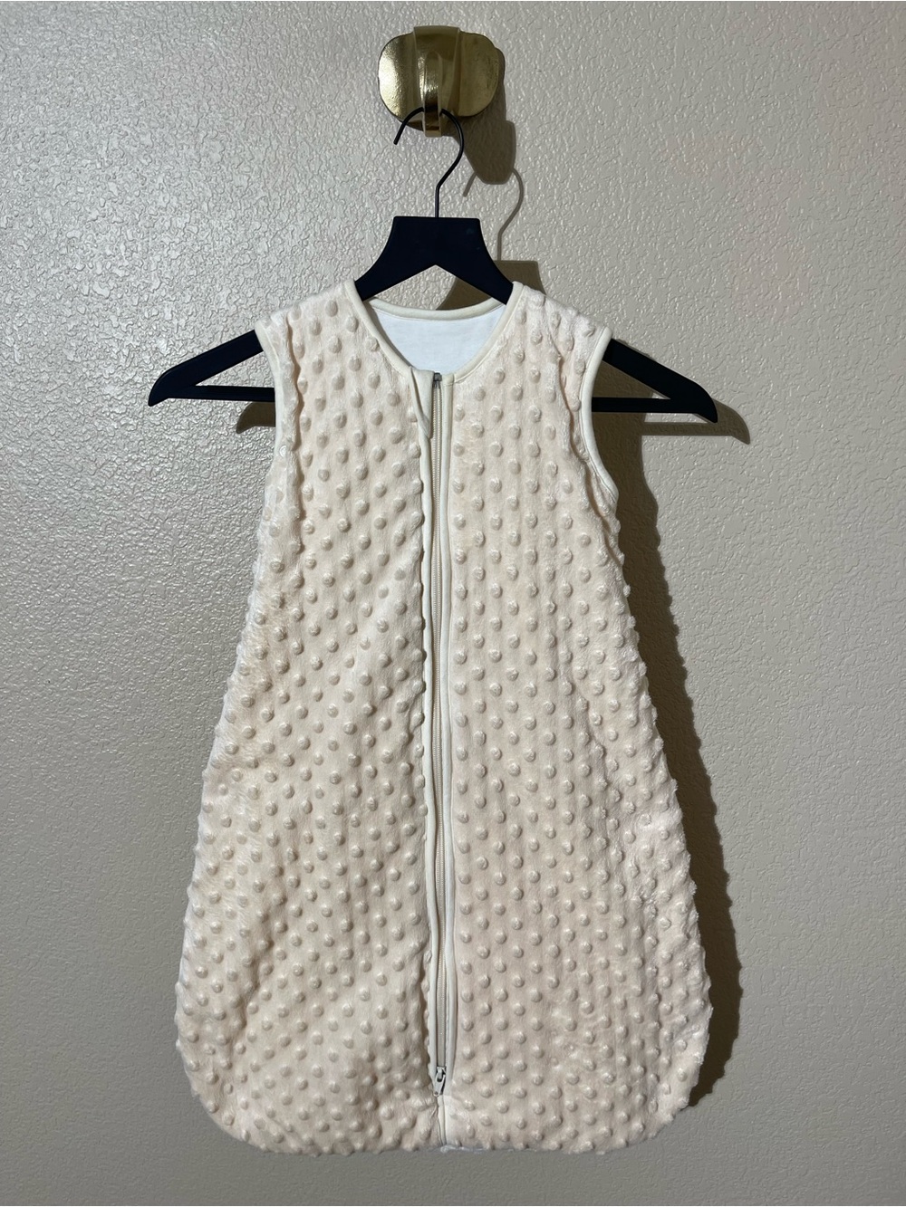 Cream Baby Sleep Sack Wearable Blanket with Zip